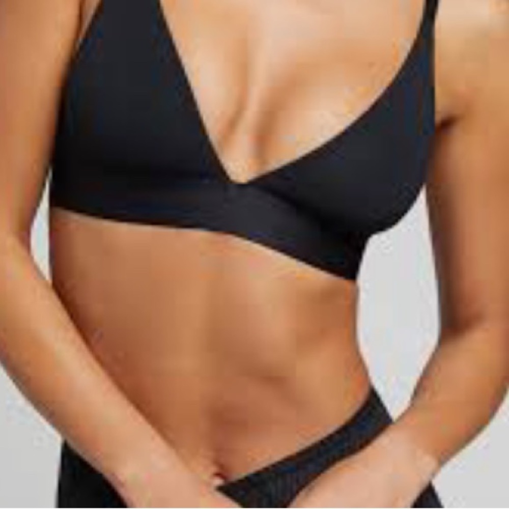 Negative Underwear Triangle Bra in Black